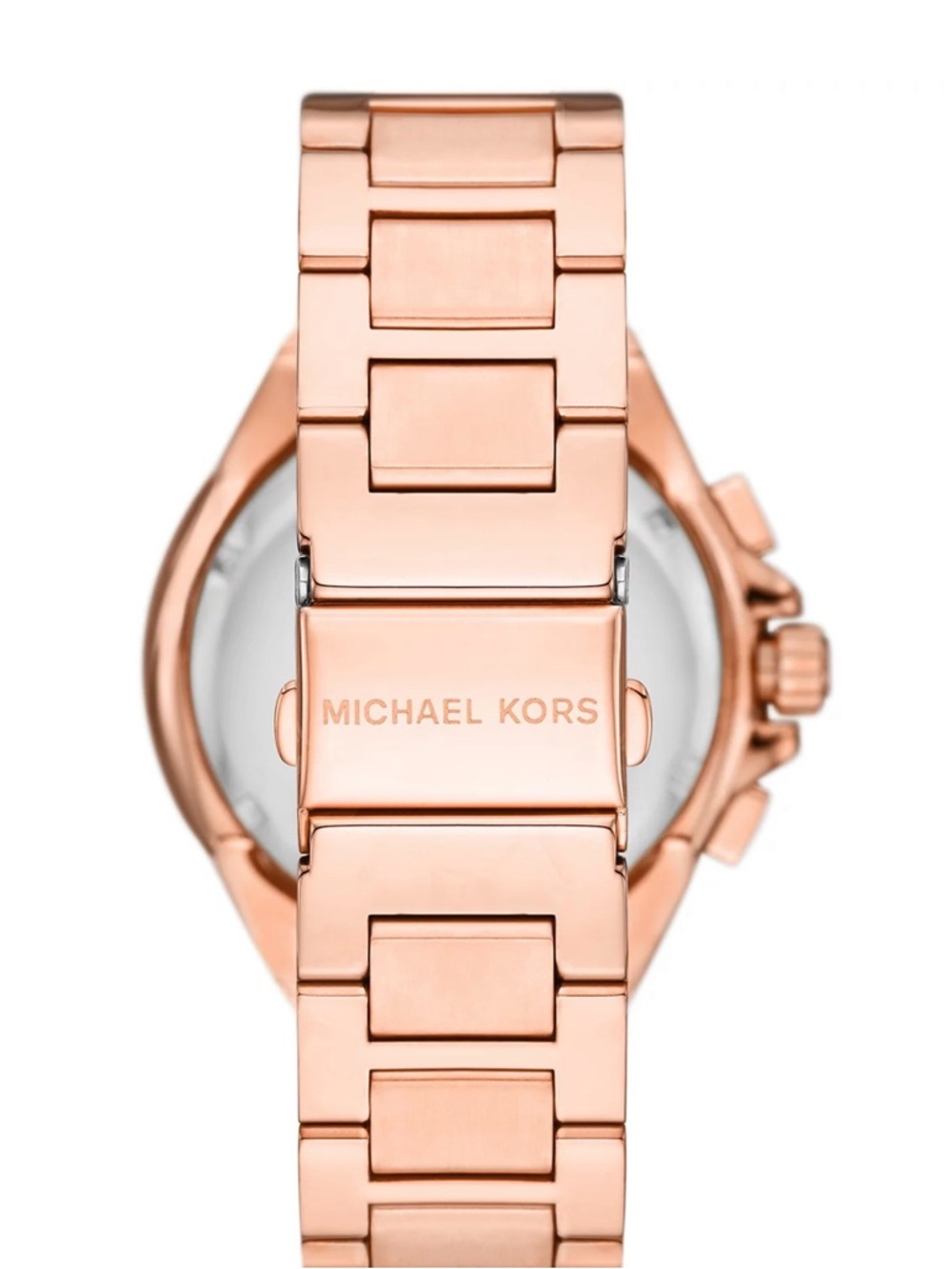 Michael Kors Camille Chronograph Rose Gold-Tone Stainless Steel Bracelet Watch - Picture 4 of 13